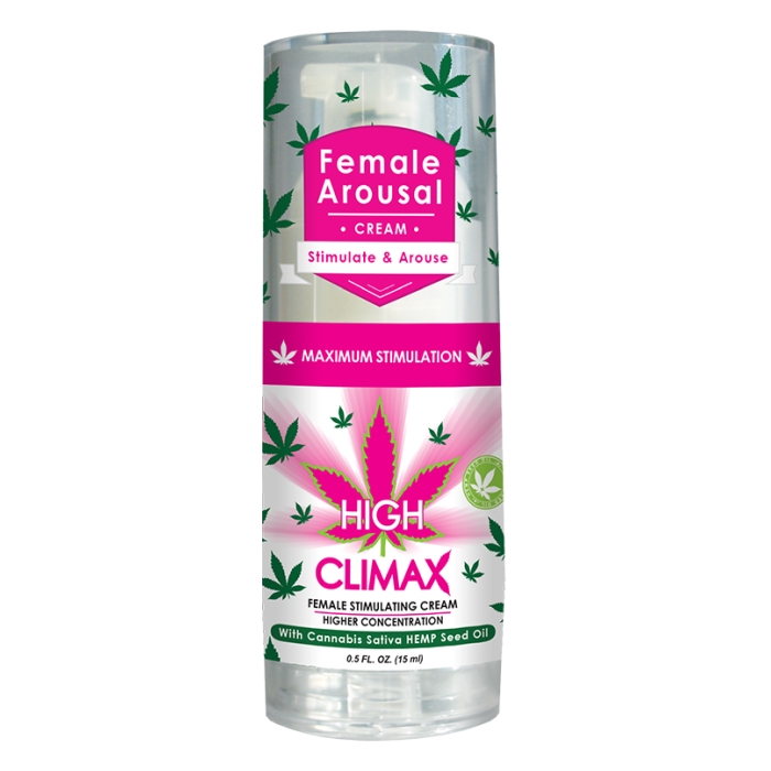 HIGH CLIMAX FEMALE STIMULANT W/HEMP SEED OIL 1/2OZ HIGH CLIMAX FEMALE STIMULANT W/HEMP SEED OIL 1/2OZ