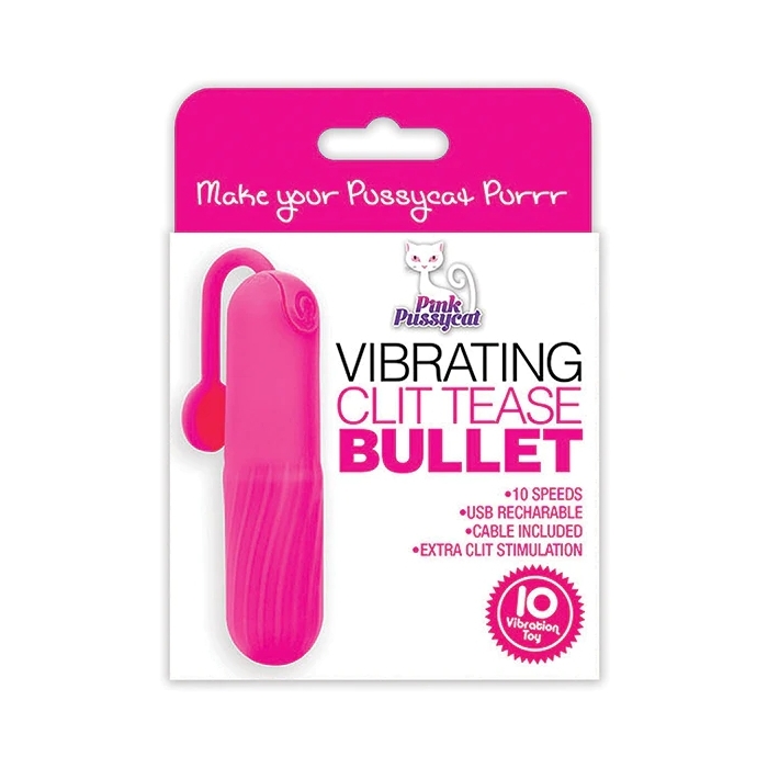 PINK PUSSYCAT VIBRATING CLIT TEASE BULLET - PINK PINK PUSSYCAT VIBRATING CLIT TEASE BULLET - PINK