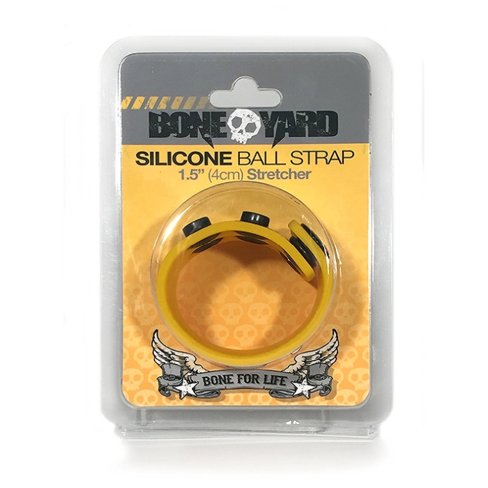 BONEYARD SILICONE BALL STRAP 1.5IN YELLOW BONEYARD SILICONE BALL STRAP 1.5IN YELLOW