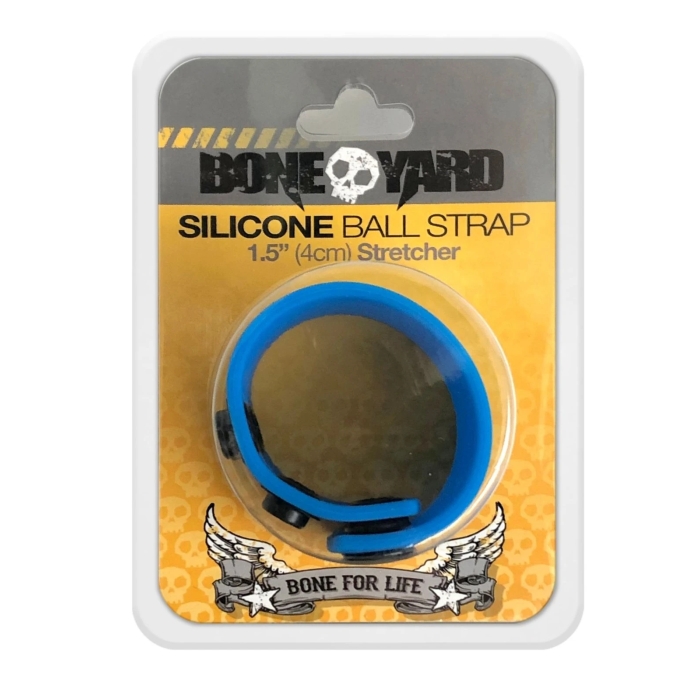 SILICONE BALL STRAP 1.5" STRETCHER - BLUE SILICONE BALL STRAP 1.5" STRETCHER - BLUE