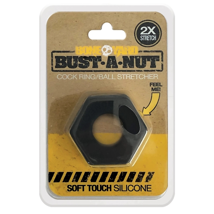 BONEYARD BUST A NUT BLACK SILICONE RING 27MM BONEYARD BUST A NUT BLACK SILICONE RING 27MM