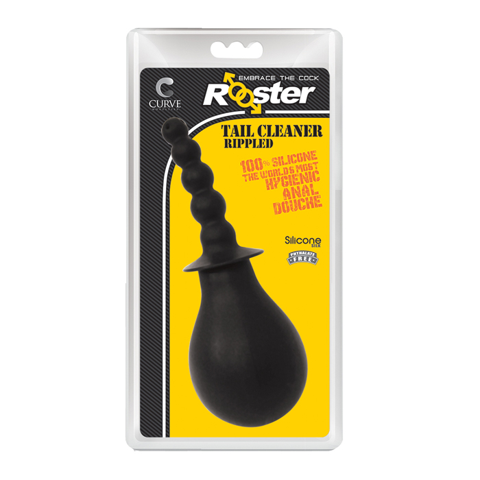 ROOSTER TAIL CLEANER RIPPLED - BLACK ROOSTER TAIL CLEANER RIPPLED - BLACK