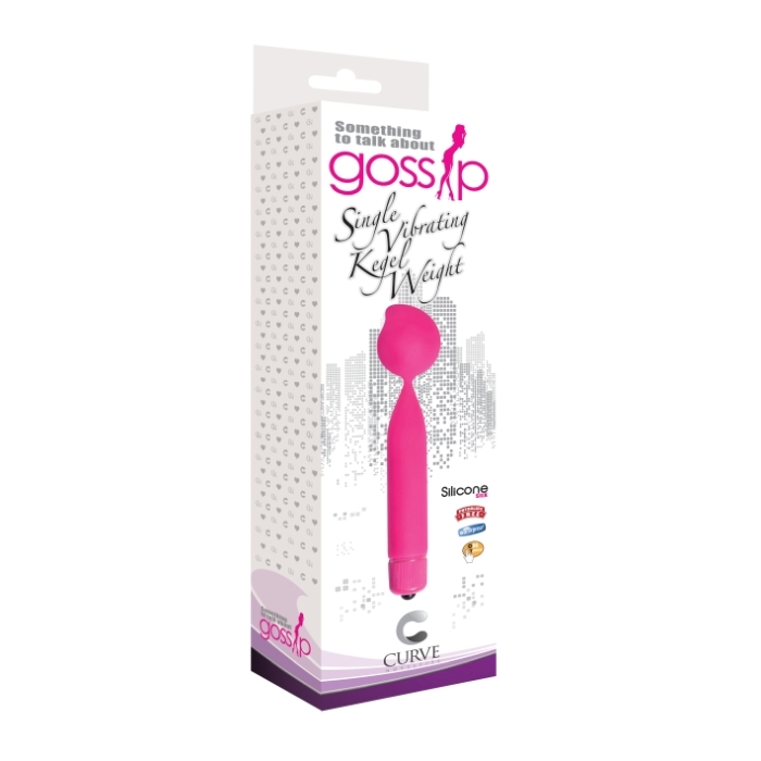 GOSSIP SINGLE VIBRATING KEGEL WEIGHT - MAGENTA GOSSIP SINGLE VIBRATING KEGEL WEIGHT - MAGENTA