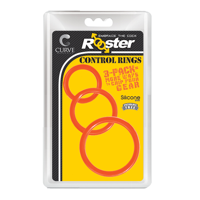 ROOSTER CONTROL RINGS - ORANGE ROOSTER CONTROL RINGS - ORANGE