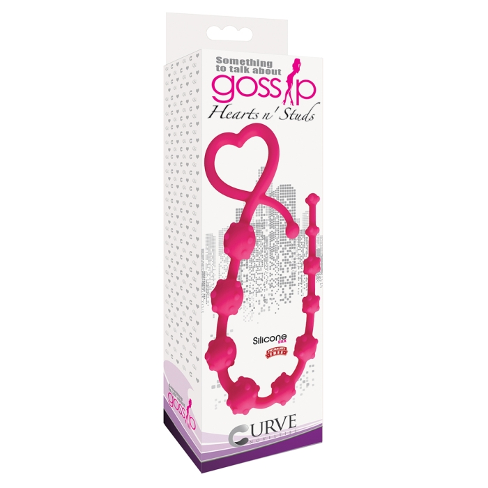 GOSSIP - HEARTS N' STUDS - MAGENTA GOSSIP - HEARTS N' STUDS - MAGENTA