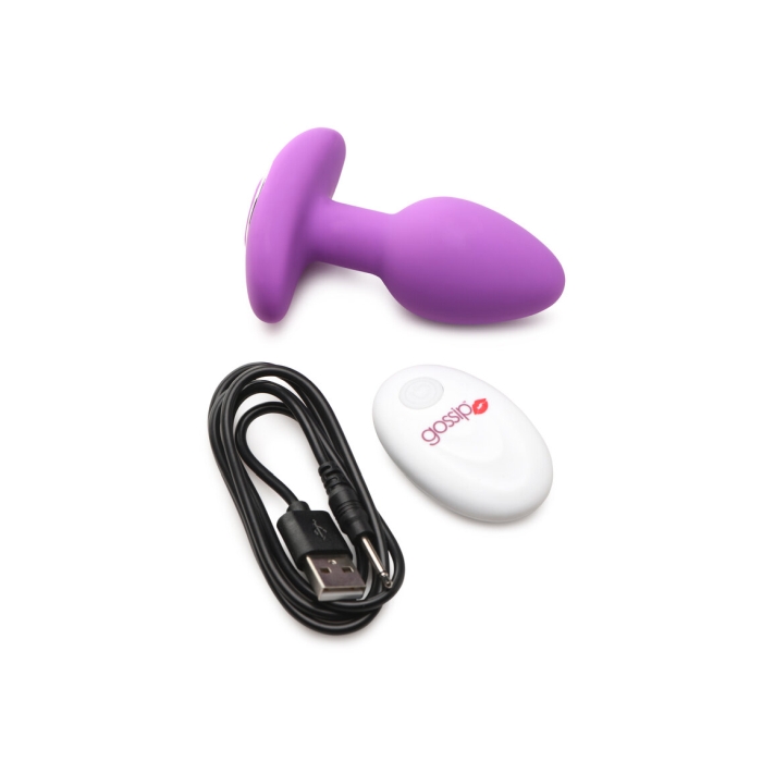 GOSSIP POP ROCKER 10 X RECHARGEABLE BUTT PLUG - VIOLET