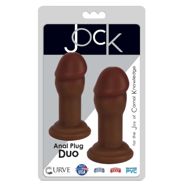 ANAL PLUG DUO - CHOCOLATE ANAL PLUG DUO - CHOCOLATE