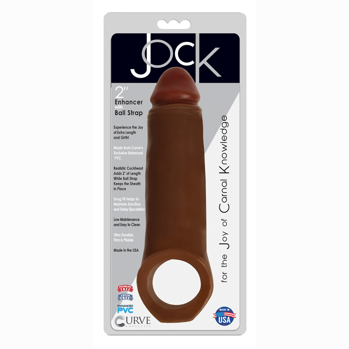 JOCK 2IN CHOCOLATE ENHANCER WITH BALL STRAP JOCK 2IN CHOCOLATE ENHANCER WITH BALL STRAP