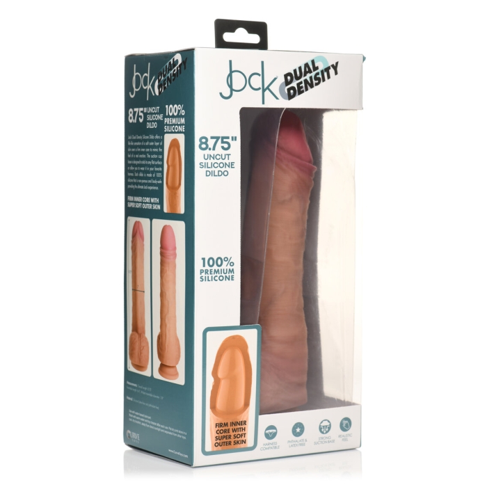 DILDO 8.75" LIGHT JOCK UNCUT DUAL DENSITY SLCNE W/BALL DILDO 8.75" LIGHT JOCK UNCUT DUAL DENSITY SLCNE W/BALL