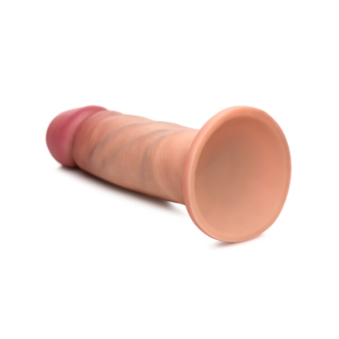 JOCK 6" DUAL DENSITY SILICONE DILDO - LIGHT
