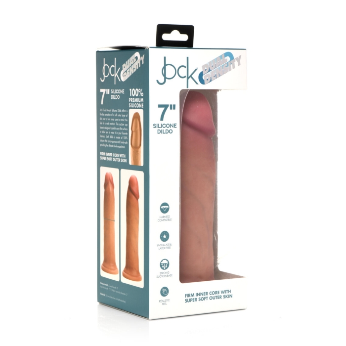 JOCK 7" DUAL DENSITY SILICONE DILDO - LIGHT JOCK 7" DUAL DENSITY SILICONE DILDO - LIGHT