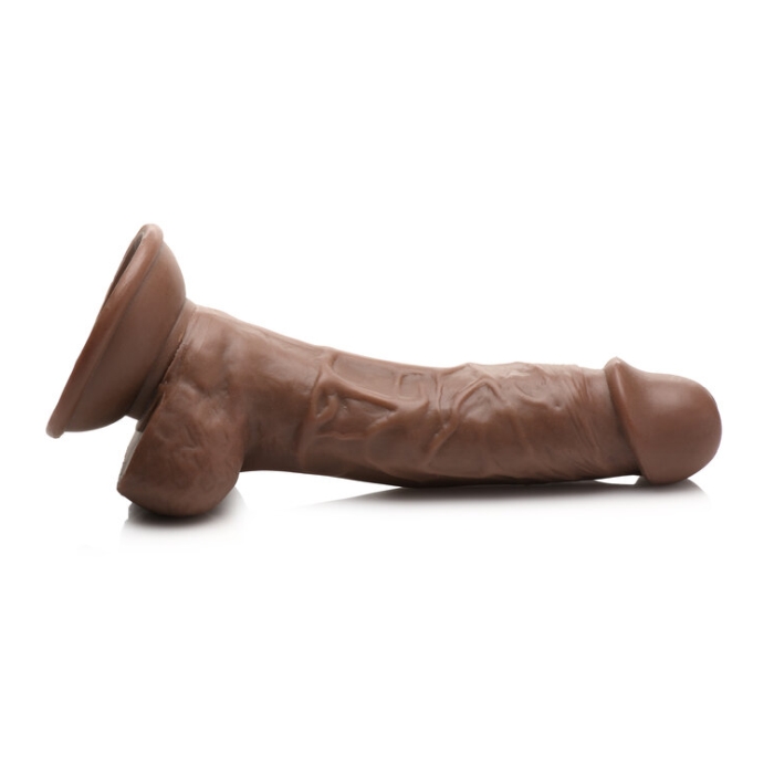 DILDO W/ BALLS DARK 7" JOCKS WEIGHTLIFTING WESLEY