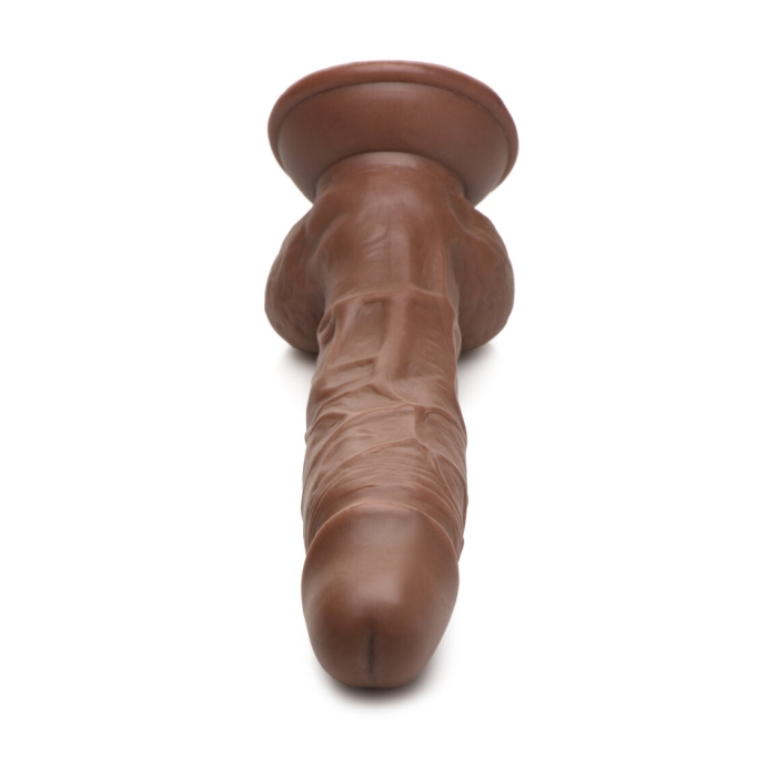 DILDO W/ BALLS DARK 7" JOCKS WEIGHTLIFTING WESLEY