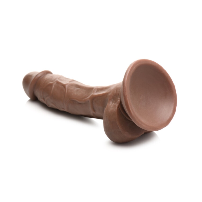 DILDO W/ BALLS DARK 7" JOCKS WEIGHTLIFTING WESLEY