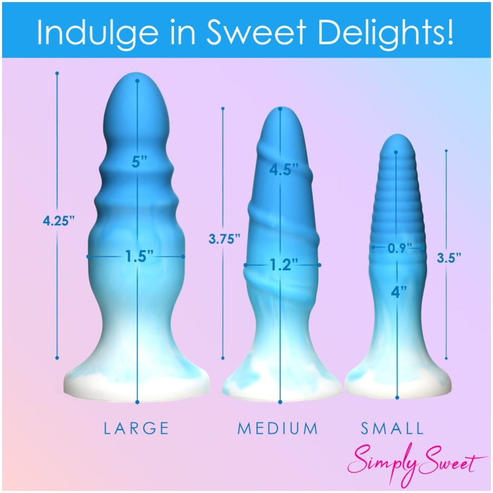 ANAL PLUG PINK SIMPLY SWEET SILICONE SET