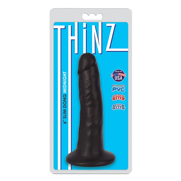 THINZ 6IN SLIM DONG - MIDNIGHT THINZ 6IN SLIM DONG - MIDNIGHT