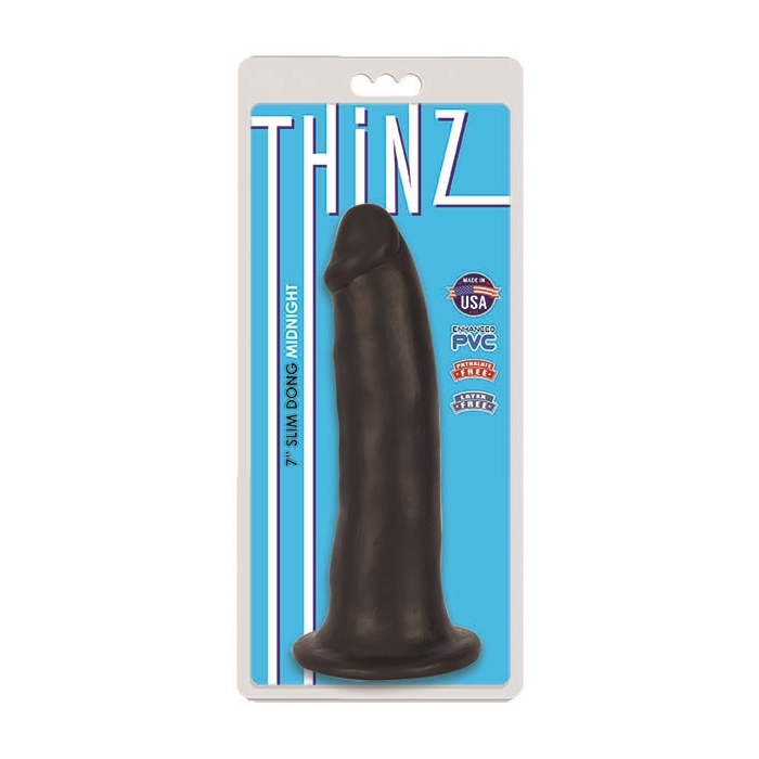 THINZ 7IN SLIM DONG - MIDNIGHT THINZ 7IN SLIM DONG - MIDNIGHT