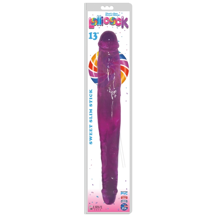 LOLLICOCK 13" SWEET SLIM STICK - GRAPE ICE LOLLICOCK 13" SWEET SLIM STICK - GRAPE ICE