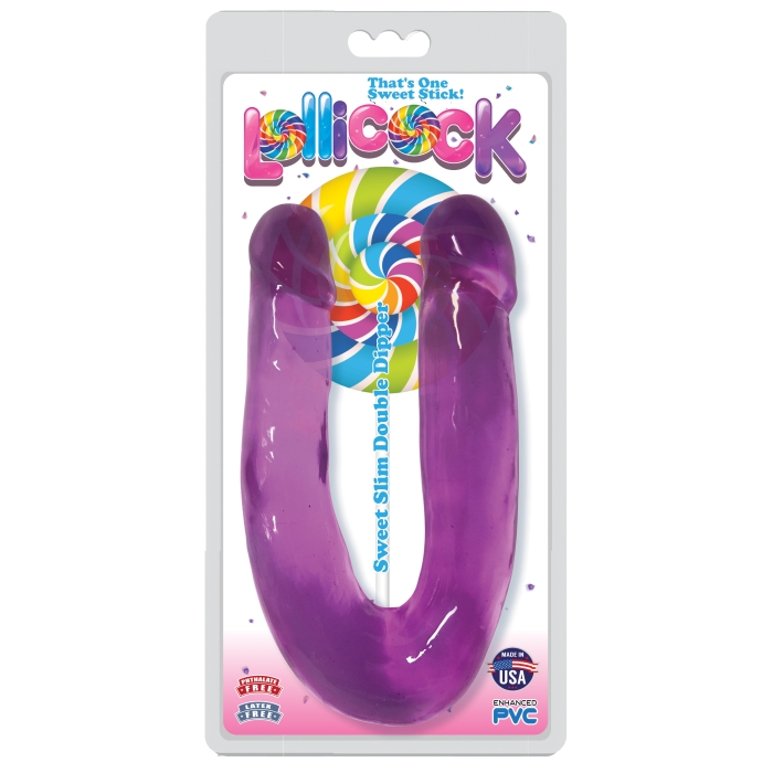 LOLLICOCK SWEET SLIM DOUBLE DIPPER - GRAPE ICE LOLLICOCK SWEET SLIM DOUBLE DIPPER - GRAPE ICE