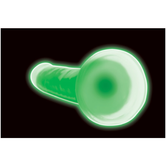 LOLLICOCK 7" GLOW-IN-THE-DARK SILICONE DILDO - GREEN