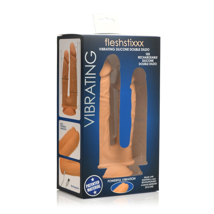 FLESHSTIXXX 5" & 6" DOUBLE DILDO - TAN FLESHSTIXXX 5" & 6" DOUBLE DILDO - TAN