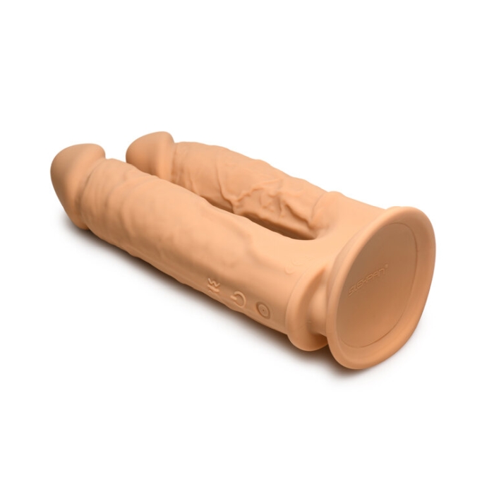FLESHSTIXXX 5" & 6" DOUBLE DILDO - TAN