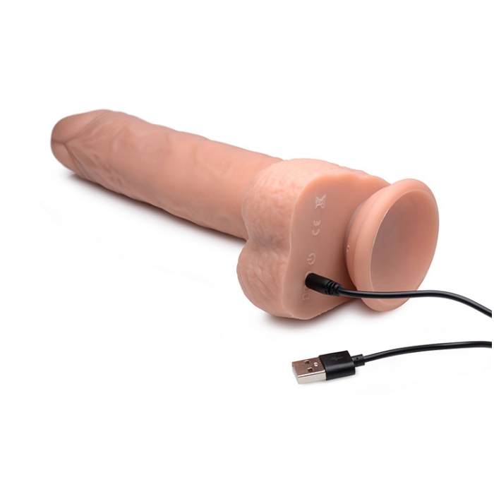 BIG SHOT 9" LIQUID SILICONE THRUSTING DILDO W/ BALLS
