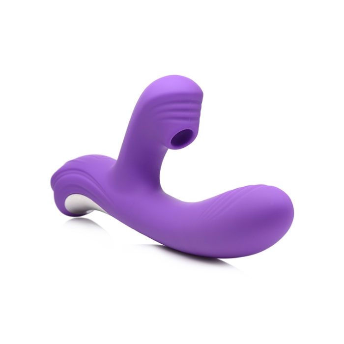 POWER BUNNIES SHIVERS 30X RECHARGE SUCTION VIBE - PURPLE