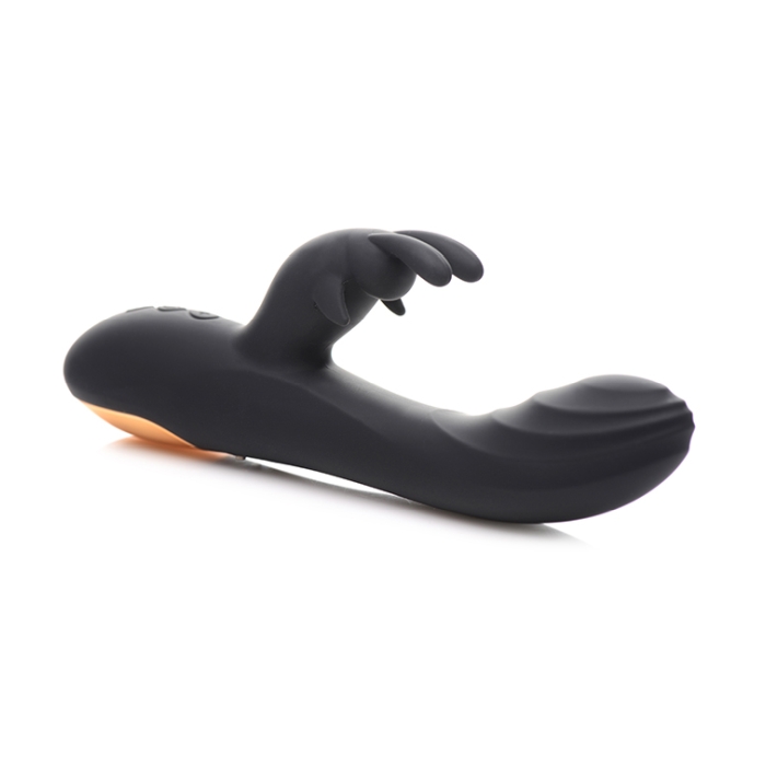 POWER BUNNIES CUDDLES 10X RECHARGE SILICONE RABBIT - BLACK