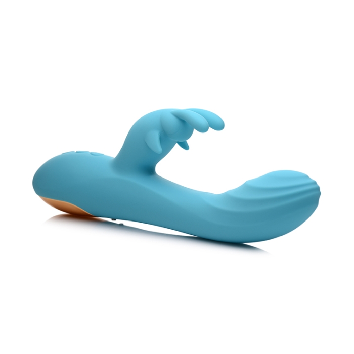POWER BUNNIES SNUGGLES 10X RECHARGE SILICONE RABBIT - TEAL