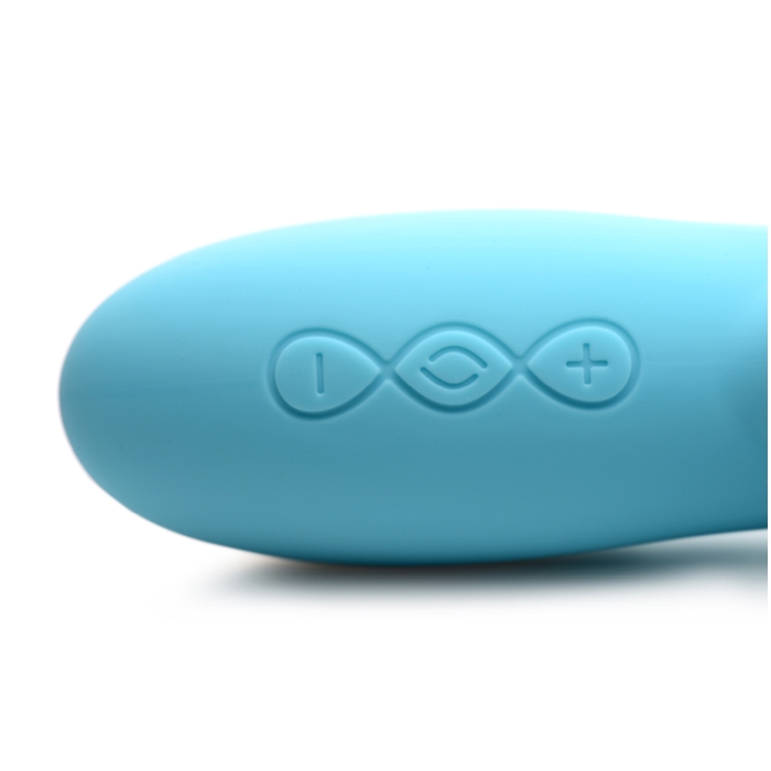 POWER BUNNIES SNUGGLES 10X RECHARGE SILICONE RABBIT - TEAL