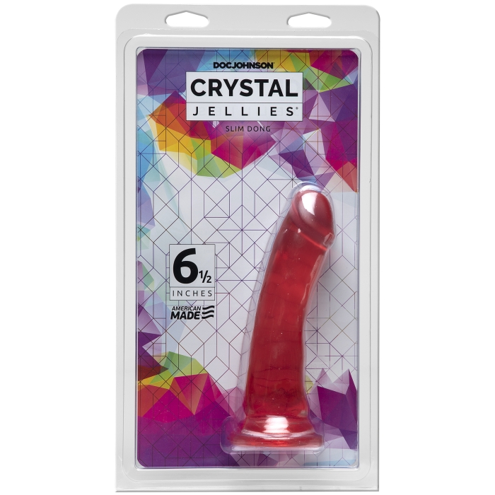 CRYSTAL JELLIES - SLIM DONG 6.5" - PINK CRYSTAL JELLIES - SLIM DONG 6.5" - PINK