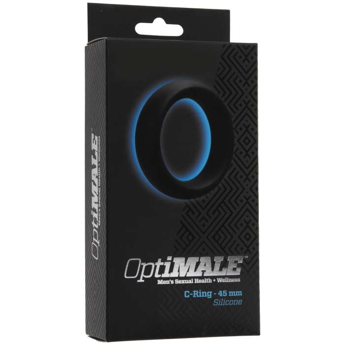 OPTIMALE - C-RING 45 MM SILICONE - BLACK OPTIMALE - C-RING 45 MM SILICONE - BLACK