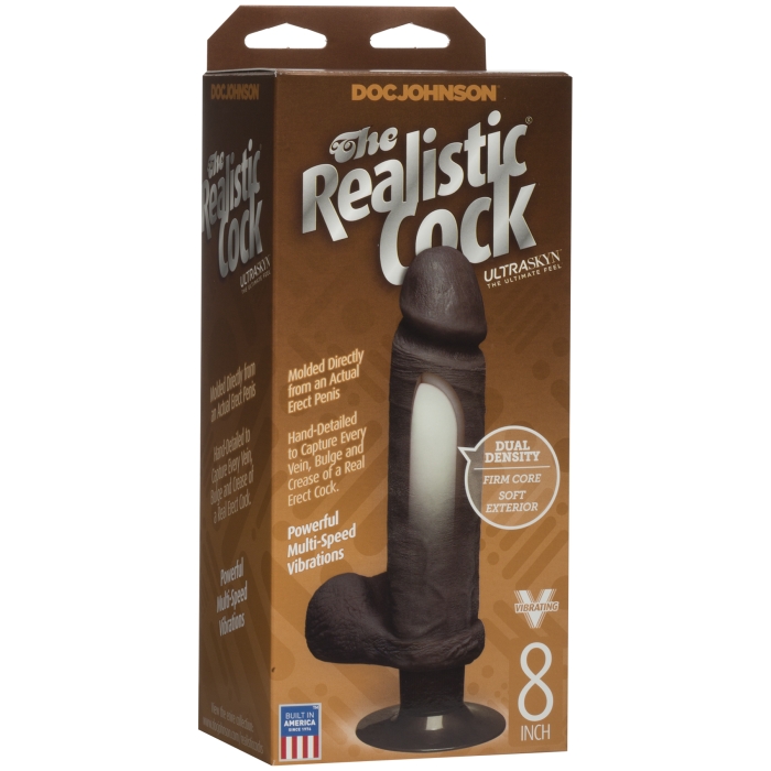ULTRA REALISTIC VIBRATING COCK 8IN BLACK ULTRA REALISTIC VIBRATING COCK 8IN BLACK