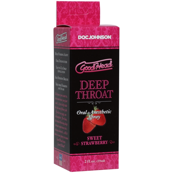 GOODHEAD DEEP THROAT SPRAY - SWEET STRAWBERRY GOODHEAD DEEP THROAT SPRAY - SWEET STRAWBERRY