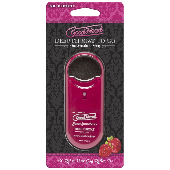 GOODHEAD TO-GO DEEP THROAT SPRAY - STRAWBERRY GOODHEAD TO-GO DEEP THROAT SPRAY - STRAWBERRY