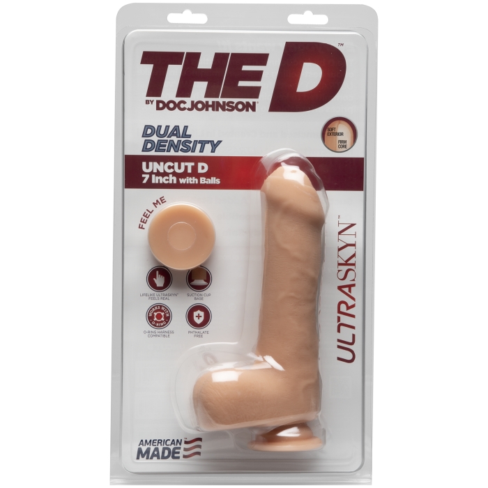 THE D UNCUT D 7" W/ BALLS - ULTRASKYN - VANILLA THE D UNCUT D 7" W/ BALLS - ULTRASKYN - VANILLA