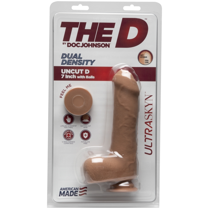 THE D UNCUT D 7" W/ BALLS - ULTRASKYN - CARAMEL THE D UNCUT D 7" W/ BALLS - ULTRASKYN - CARAMEL