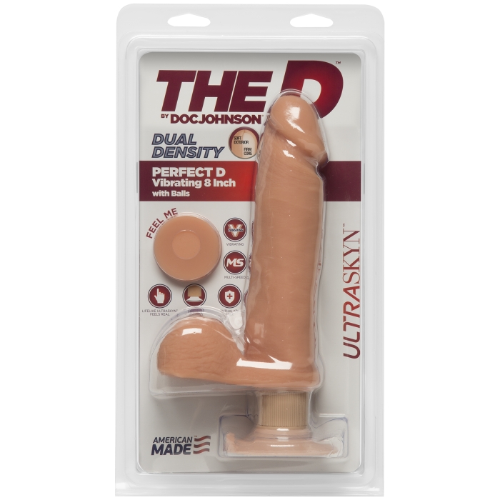 THE D - PERFECT D VIBRATING 8IN - VANILLA THE D - PERFECT D VIBRATING 8IN - VANILLA