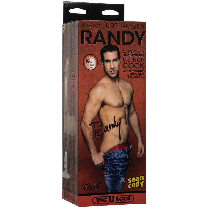RANDY 8.5IN ULTRASKYN COCK W/RMVBLE VACULOCK SUCTION CUP RANDY 8.5IN ULTRASKYN COCK W/RMVBLE VACULOCK SUCTION CUP