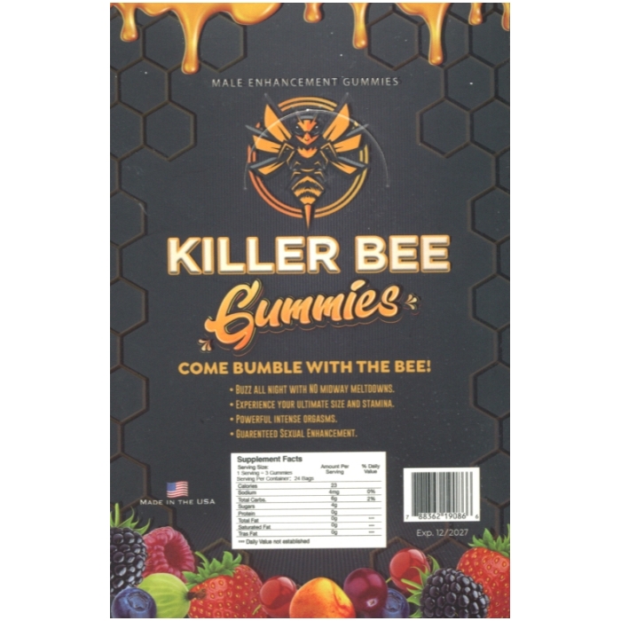 KILLER BEE GUMMY - 24 COUNT MALE ENHANCEMENT