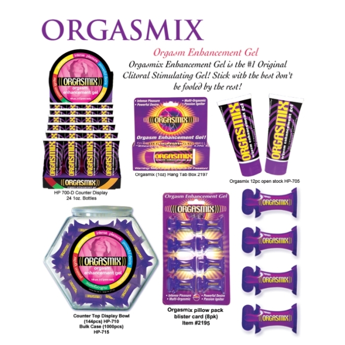 ORGASMIX 1 OZ HANG TAB BOX ORGASMIX 1 OZ HANG TAB BOX