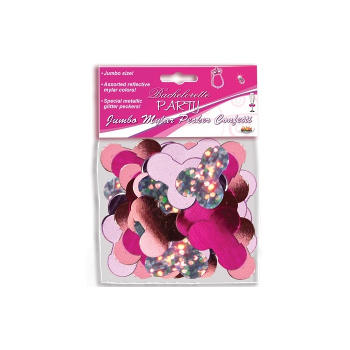 JUMBO MYLAR PECKER PARTY CONFETTI JUMBO MYLAR PECKER PARTY CONFETTI