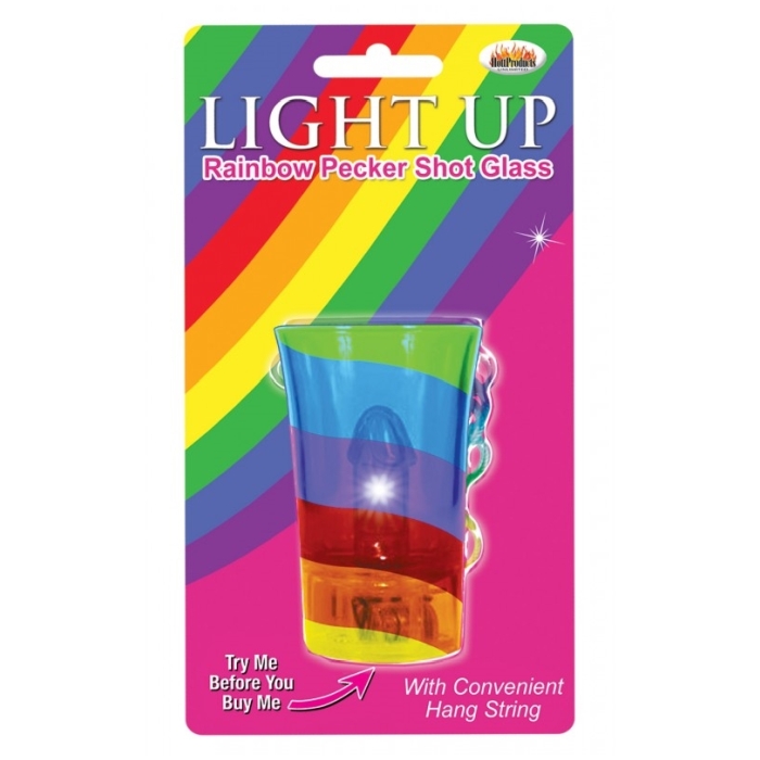 RAINBOW PECKER SHOT GLASS RAINBOW PECKER SHOT GLASS