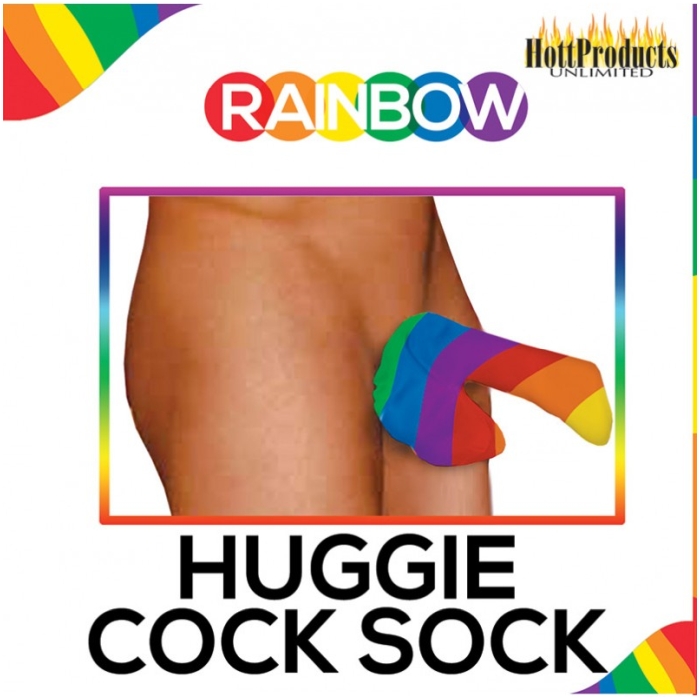 RAINBOW 'HUGGIE' MENS COCK SOCK RAINBOW 'HUGGIE' MENS COCK SOCK