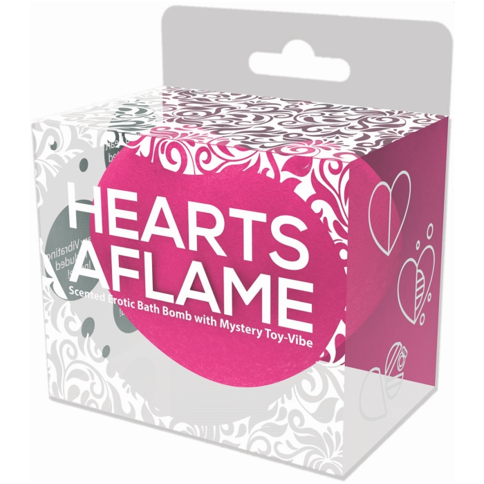 HEARTS-A-FLAME EROTIC LOVERS BATH BOMB W/ MYSTERY VIBE HEARTS-A-FLAME EROTIC LOVERS BATH BOMB W/ MYSTERY VIBE