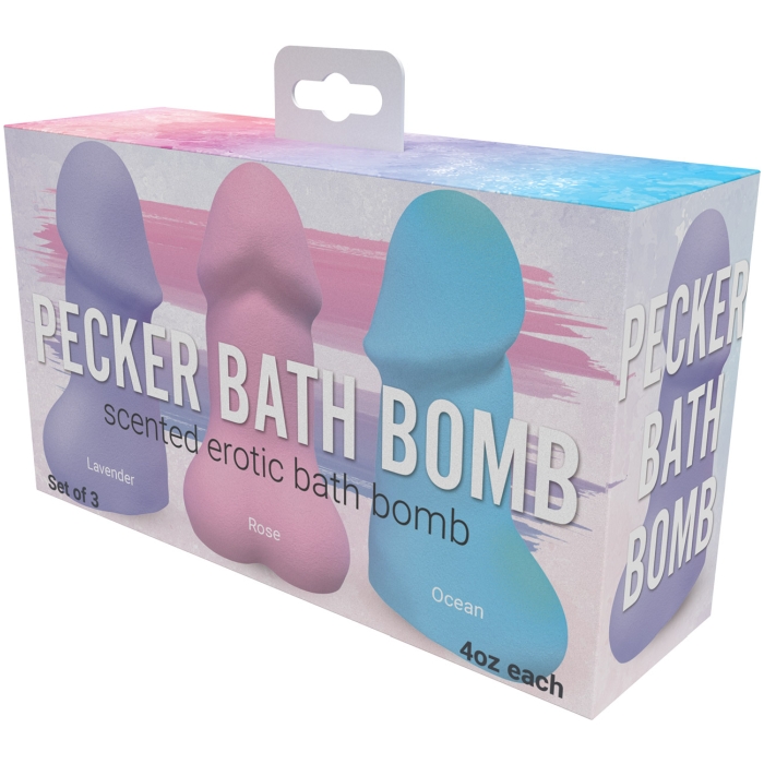 PECKER BATH BOMB - 3PK JASMINE SCENTED PECKER BATH BOMB - 3PK JASMINE SCENTED