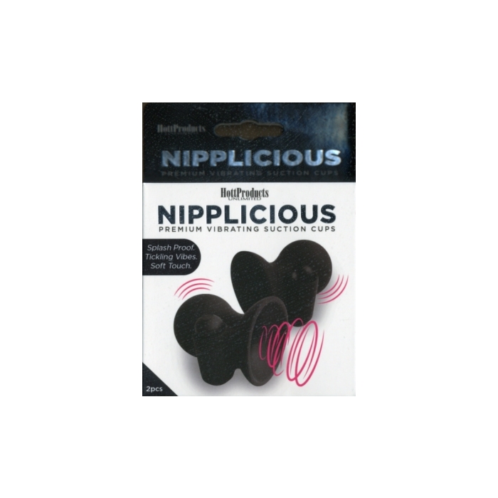 NIPPLICIOUS PREMIUM VIBRATING SUCTION CUPS - BLACK NIPPLICIOUS PREMIUM VIBRATING SUCTION CUPS - BLACK