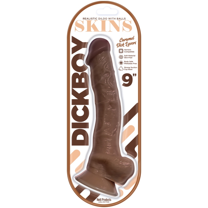 DICKBOY SKINS DILDO CARAMEL LOVERS 9" DICKBOY SKINS DILDO CARAMEL LOVERS 9"