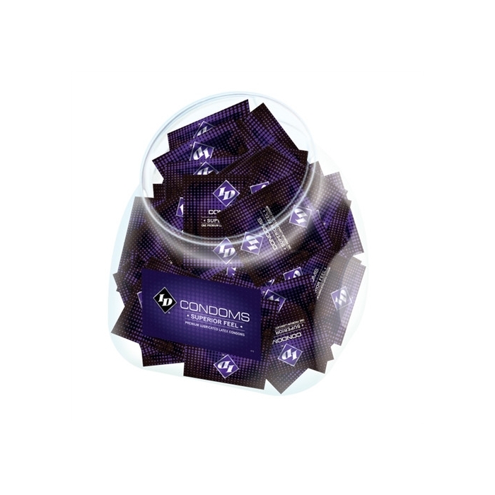 ID SUPERIOR FEEL CONDOM JAR (144 PCS) ID SUPERIOR FEEL CONDOM JAR (144 PCS)